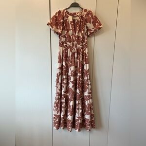 Anthropologie somerset maxi floral dress size xs